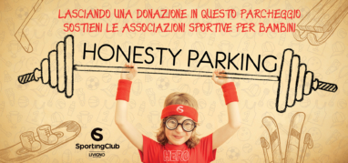 grafica per il cartellone di un parcheggio