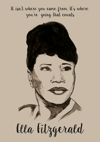 illustrazione di Ella Fitzgerald