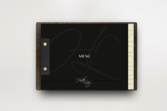 grafica realizzata per la copertina di un menu ristorante